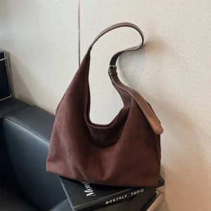 Sac à bandoulière en daim pour femmes avec fermeture éclair, sacs Hobo de grande capacité, sac à main ample, sac de voyage de banlieue, sacs à main et sacs à main Sac à bandoulière en daim pour femmes avec fermeture éclair, sacs Hobo de grande capacité, sac à main ample, sac de voyage de banlieue, sacs à main et sacs à main