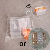 5 mini boîtes de rangement de style valise: boîtes de rangement transparentes pour petits articles, accessoires de bricolage de scène miniature