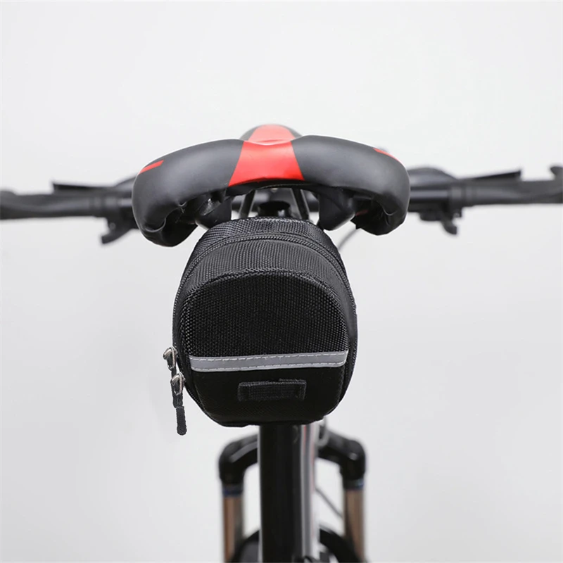 sac de selle de vélo étanche, rangement noir, sac arrière de vélo de route, outils de fixation de cyclisme, sac arrière de montagne à dégagement rapide