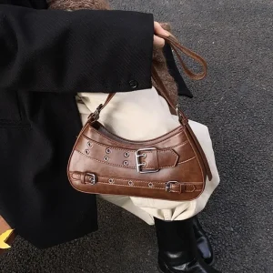 Sac sous les bras Style vêtements de travail tendance, nouveau sac à bandoulière simple de haute qualité pour les déplacements, petit sac carré Sac sous les bras Style vêtements de travail tendance, nouveau sac à bandoulière simple de haute qualité pour les déplacements, petit sac carré