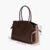 sac fourre tout à la mode pour femmes, sacs à main design de luxe pour dames, sac à bandoulière simple de couleur unie, sac de shopping à poignée supérieure