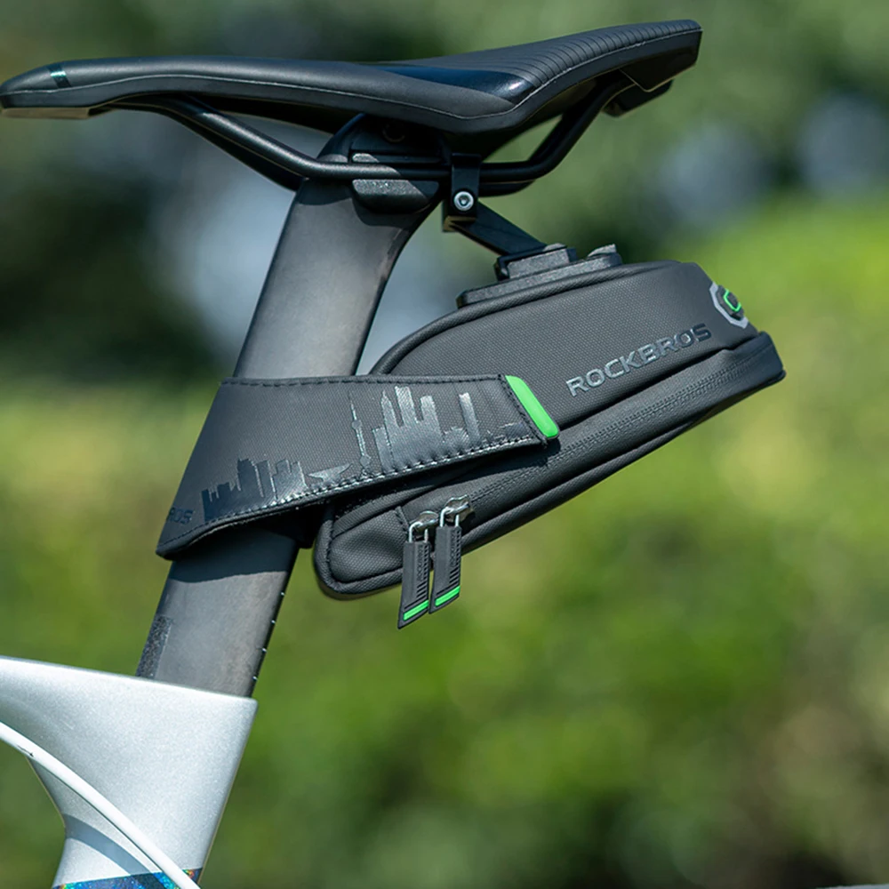 sac de vélo, sac arrière, vélo de route de montagne, sac de siège arrière, coussin de siège de cyclisme, poteau, sac de selle à dégagement rapide