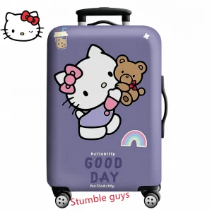 Housse de valise Kawaii Hello Kitty pour bagages de 18 à 32 pouces, protection de voyage Anime