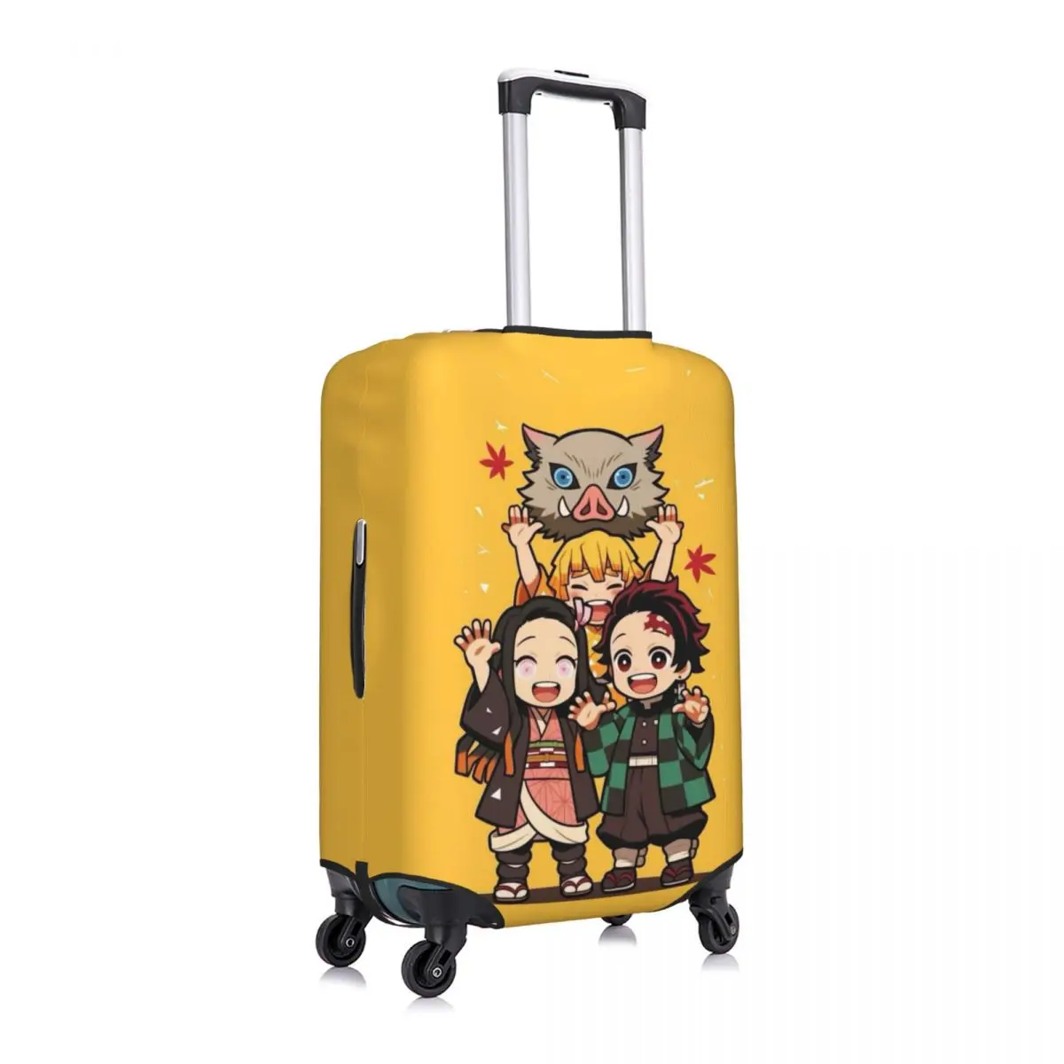 housse de protection pour bagages de voyage, personnalisée demon slayer kimetsu no yaiba, lavable, nezuko kamado, adaptée à 18 à 32 pouces