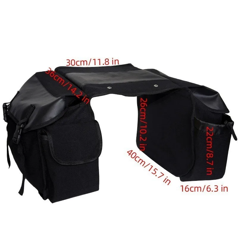 universal motorcycle saddle bag large capacity canvas panniers bags for bicycle bike motor saddlebags side tool bag