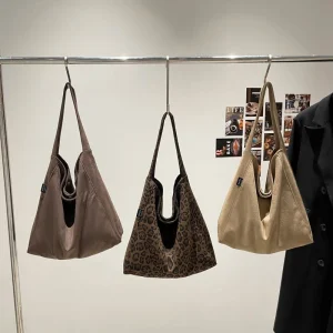 Sac à bandoulière Vintage élégant et décontracté pour femmes, imprimé léopard/couleur unie, sac Hobo de grande capacité pour sorties, voyage, école Sac à bandoulière Vintage élégant et décontracté pour femmes, imprimé léopard/couleur unie, sac Hobo de grande capacité pour sorties, voyage, école