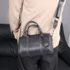 sac à bandoulière de luxe pour hommes, nouveau design de mode, sacs crossbdoy en cuir pu souple, sac à bandoulière en forme de baril