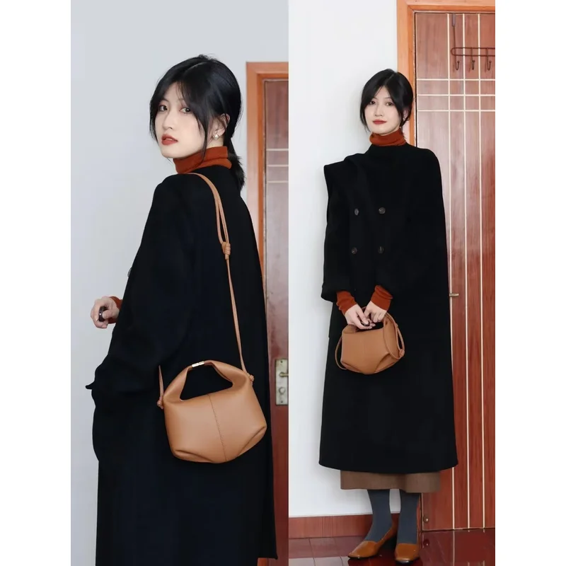 sac de boîte à déjeuner à main pour femmes, sac à main de niche à texture haut de gamme, sac à bandoulière bento pour femmes, sac de transport, nouvelle collection 2025