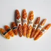 mini jeu de nourriture miniature en résine, mignon, maison de poupée, sac à pain baguette pour accessoires de poupée, cadeau de noël pour fille, 1/6