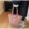 sac fourre tout simple et de loisirs en nylon, sac à bandoulière simple de grande capacité, sac à poignée pour les déplacements quotidiens