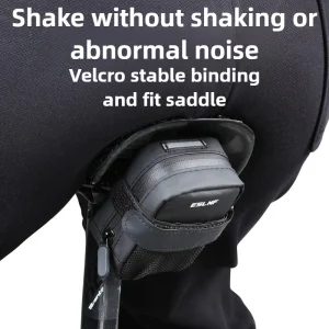 Sac de selle de vélo étanche 600D en cuir ultraléger sous le siège, sac arrière de vélo de route de montagne, accessoires