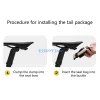 g6de selle vélo léger, portable pliable, arrière siège arrière, pochette à outils réparation vélo