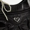 sac à main à la mode avec pendentif en nœud, design de niche, sac à aisselles pour femme de grande capacité, adapté au déplacement au travail, au shopping,