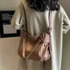 sac à main hobo de grande capacité en cuir souple pour femme, grand fourre tout stylé, sacoche hobos pour dame