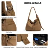 sac fourre tout, grande capacité, déplacements, sortir, sac à bandoulière, sac à main léger pour femme, sac en toile pour classe d'étudiant, style automne et hiver pour hommes, shopping, randonnée, trekking
