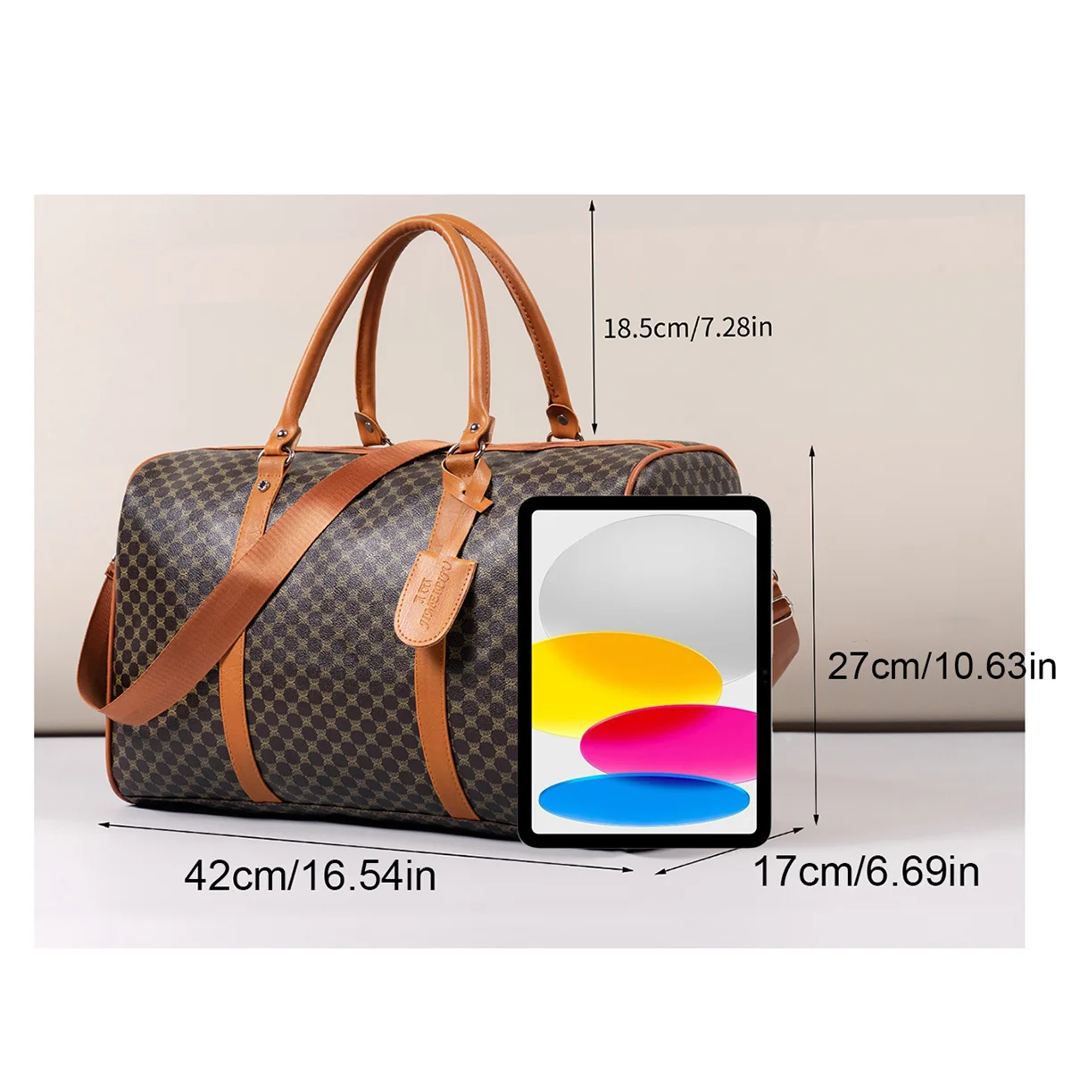 sac à main organisateur de bagages de couleur foncée à motifs matures et élégants, robuste et durable avec fermeture éclair lisse, grande capacité pour transporter des costumes, des vêtements, des documents, des ordinateurs portables, des chaussures, une seule épaule, convient à toutes les saisons, aux voyages, aux affaires