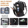 grande valise extensible de voyage de grande capacité sacs à dos avec 4 cubes d'emballage sac à dos de bagage résistant à l'eau mochila