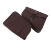 sac de selle en cuir marron pour moto, sac à outils latéral pour bagages, universak adapté pour honda yamaha suzuki harley sportster xl 883 xl1200