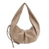 faionable faux daim femmes hobo sac à bandoulière 2025 automne/hiver vintage grande capacité hobo shopper sac fermeture éclair travail trajet