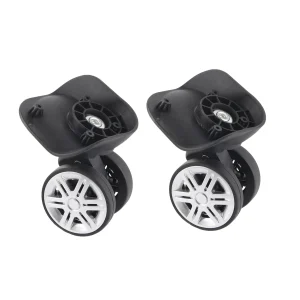 1 paire extérieure muet Double rangée grande roue barre de traction boîte valise accessoire valise roue muette roue boîtier roue