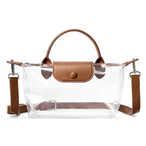 Mini sac à main de styliste de marque de luxe pour femmes, sacs transparents à la mode, petit sac à main, sac de Shopping, portefeuille, fourre-tout Transparent