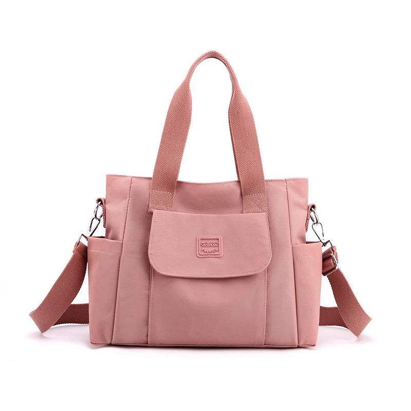 Sac fourre-tout en nylon imperméable pour femme, sac à main initié, grande capacité, shopping, sac à bandoulière, sac messager pour femme Sac fourre-tout en nylon imperméable pour femme, sac à main initié, grande capacité, shopping, sac à bandoulière, sac messager pour femme