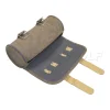 sac de selle étanche en cuir pu, rangement de bagages multifonctionnel, barre de guidon de moto, sac suspendu de selle avant, accessoires
