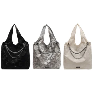 Sac Hobo à bandoulière imprimé camouflage pour femmes, grand fourre-tout en cuir PU, sacoche légère et souple, sac d&rsquo;école pour étudiants