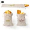 sac à pain en lin réutilisable, baguette en coton, sac de rangement à cordon de serrage, pain fait maison, frais, écologique, maintien pour baguette