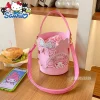 hello kitty nouveau mini sac seau dessin animé mignon personnalité femmes sac à bandoulière mode tendance mini sac à bandoulière