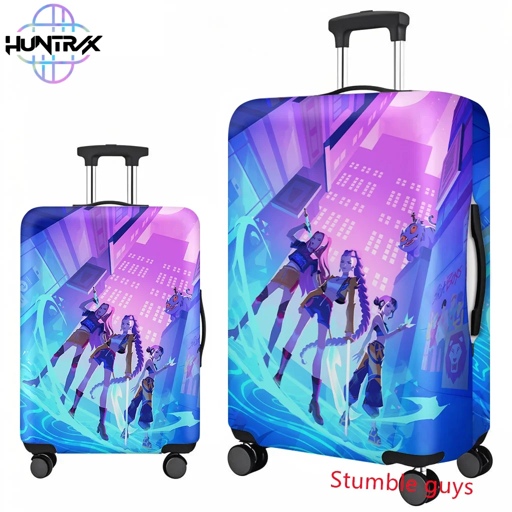 minimalist kpop demon hunters luggage cover 18 32 inch suitcase protector soft durable fabric