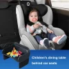 plateau de voyage pour siège de voiture, plateau de voyage en cuir pour enfants, dossier de siège de voiture, table à manger pour enfants, accessoires d'intérieur de voiture
