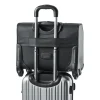 bagage roulant d'affaires pour hommes, sac de voyage à roulettes de 15.6 pouces, valise super étanche pour pilote