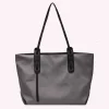 sac à main pour femmes en nylon grande capacité sac sous les bras avec fermeture éclair sacoche sac à main couleur unie pour le travail voyage shopping shopper sac