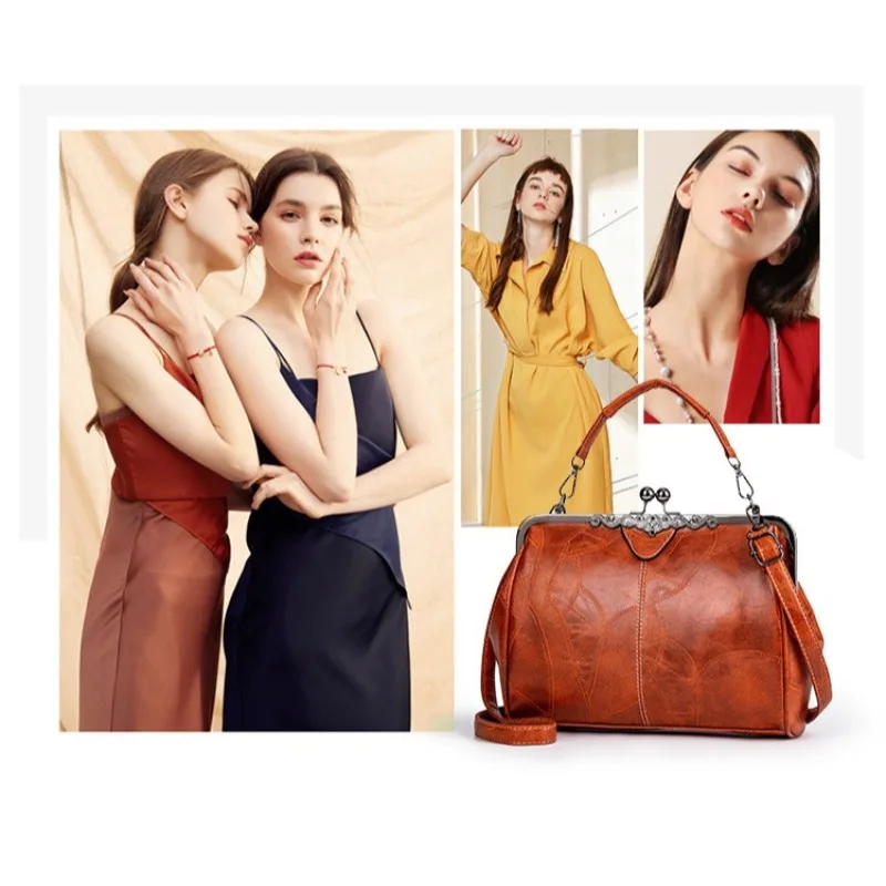 femmes couleur unie sac à bandoulière en cuir pu rétro sac à main sac à main vintage sacoche travail date fête bandoulière fourre tout sac à bandoulière