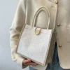 sac à main en chanvre de luxe pour femmes, fourre tout tendance de style bento, sac à main esthétique pour le travail et les événements serrés