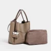 sac fourre tout automne et hiver nouvelle texture de cuir à la mode et polyvalent pour les déplacements, grand sac de grande capacité, sac à aisselles pour femmes
