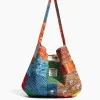 sac hobo en toile patchwork vintage : doux, rétro/bohémien, spacieux pour les voyages et le quotidien, mode avant