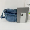 sac messager vintage en denim de grande capacité pour femme, sacoche décontractée, sangle réglable, fourre tout multifonction, sac hobo chic, 03