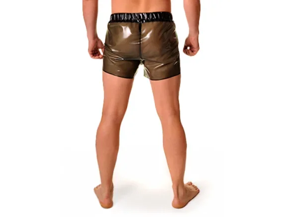 Costume fétiche en Latex Gummi, short à la mode, Catsuit vert métallique, body en caoutchouc sexy, taille S-XXL Costume fétiche en Latex Gummi, short à la mode, Catsuit vert métallique, body en caoutchouc sexy, taille S-XXL