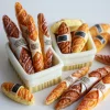 mini jeu de nourriture miniature en résine, mignon, maison de poupée, sac à pain baguette pour accessoires de poupée, cadeau de noël pour fille, 1/6