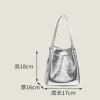 sac seau pour femmes, nouvelle mode simple, sac à main classique polyvalent tendance, sacs à poignée supérieure, petit sac