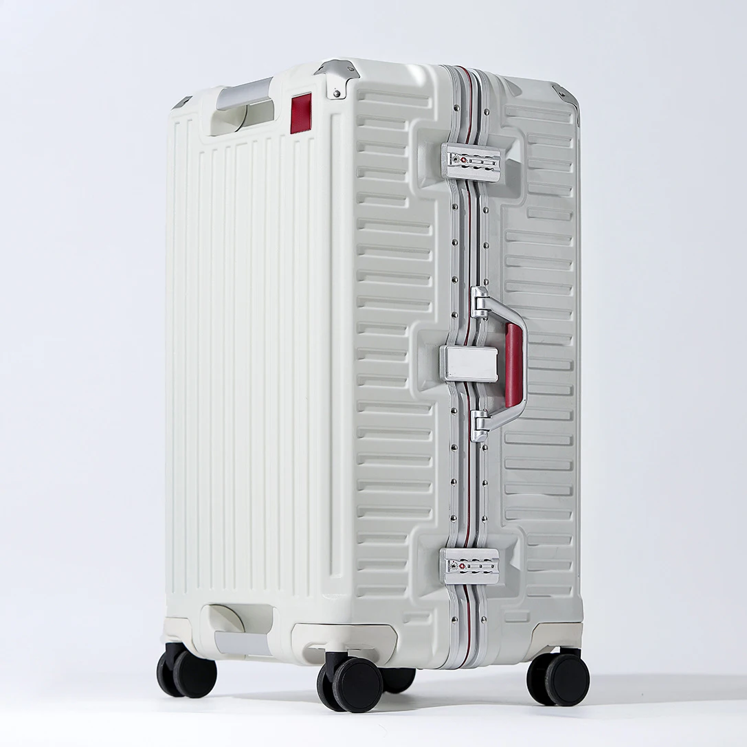valise à poignée large valise de voyage hommes 20 24 26 bagage à main femmes pc cadre en aluminium boîtier de chariot