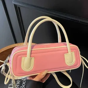 Sacs de Bowling de luxe pour femmes, sac à main et bourse pour dames, sac d’oreiller de voyage en cuir Pu, fourre-tout à bandoulière, pochette pour dames Sacs de Bowling de luxe pour femmes, sac à main et bourse pour dames, sac d’oreiller de voyage en cuir Pu, fourre-tout à bandoulière, pochette pour dames