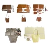 Sac seau en PU de grande capacité avec bandoulière, Kit de sac fait à la main, matériel de fond, cadeau de couture fait maison Sac seau en PU de grande capacité avec bandoulière, Kit de sac fait à la main, matériel de fond, cadeau de couture fait maison