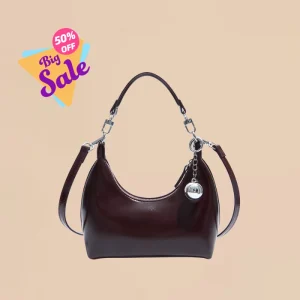 Sac Baguette d&rsquo;inspiration rétro, sac à main Chic en cuir demi-lune structuré de styliste pour femmes, sac à main et à bandoulière multi-voies avec fermeture éclair