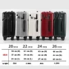 valise bagages valise d'affaires élégante avec porte gobelet compacte 20 pouces légère bagage à main