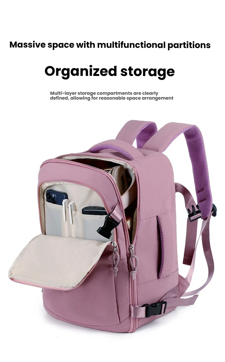 femmes hommes bagages à main sac à dos affaires collège ordinateur portable voyage sac à dos étanche à transporter mochila viaje cabina avion 40x20x26