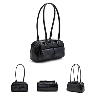 Sac Hobo rétro pour femmes, sac de Shopping en cuir Pu, sac à aisselles de styliste solide, décontracté, Double poche, sac sous les bras