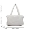 sac à bandoulière seau en nylon pour femmes, fourre tout de grande capacité, sac à main polyvalent rembourré en coton, sac de haute qualité guangzhou, automne hiver